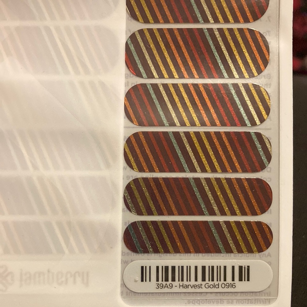 Jamberry Harvest Gold nail wraps